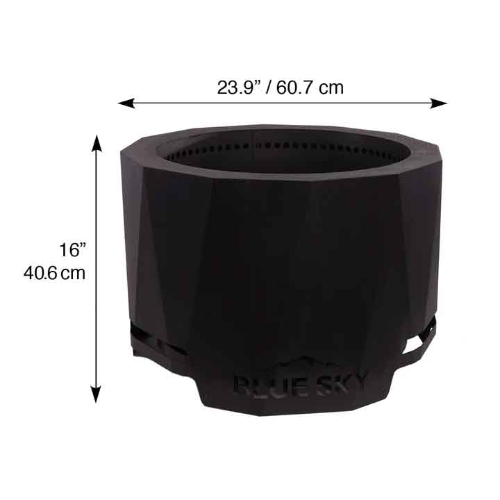 Load image into Gallery viewer, Blue Sky Outdoor Living 24 Steel Peak Patio Smokeless Fire Pit, Firewood and/or Wood Pellet Burning