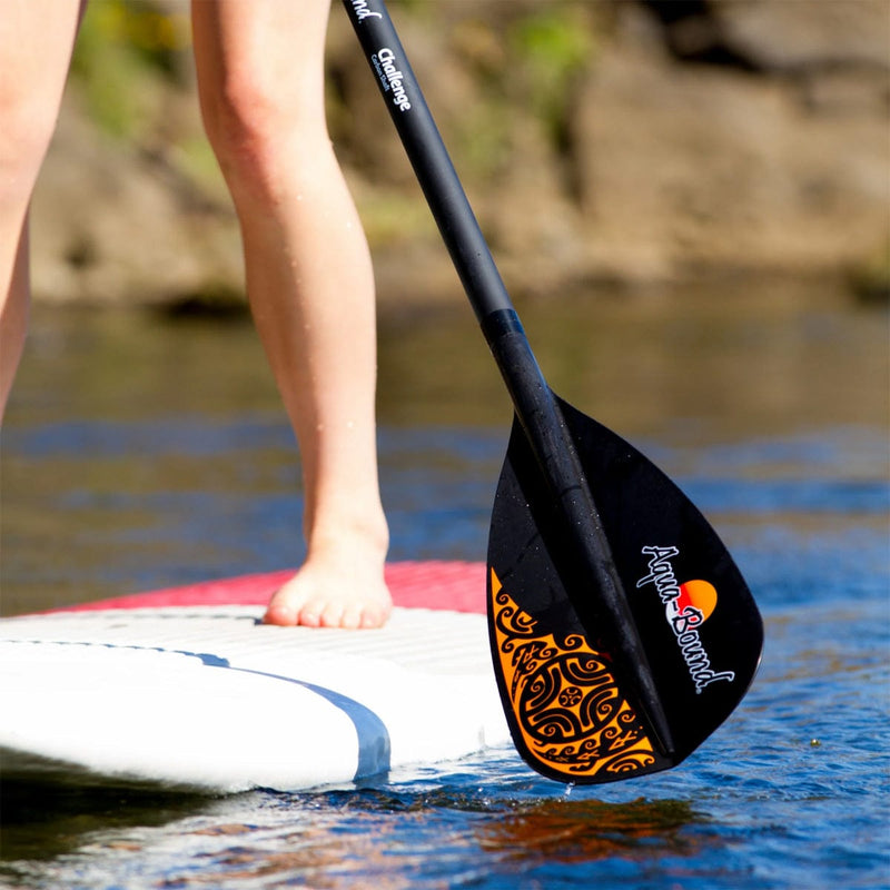 Load image into Gallery viewer, Aqua Bound Challenge 85 Carbon Black CR Blade/Carbon SUP Shaft 2 pc 70/80 Paddle