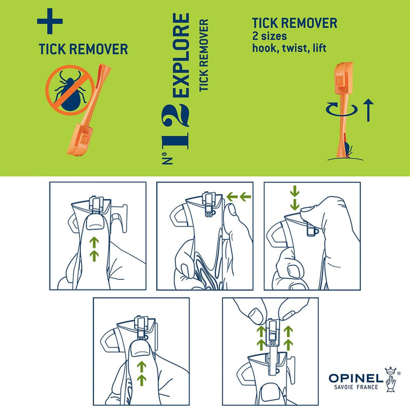 Load image into Gallery viewer, Opinel No. 12 Explore Folding Knife with Tick Remover
