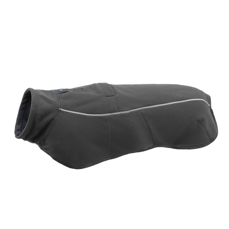 Load image into Gallery viewer, Black dog coat with reflective strip on a white background
