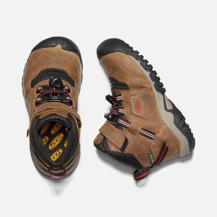 Load image into Gallery viewer, Keen Little Kids' Ridge Flex Mid Waterproof Hiking Boot
