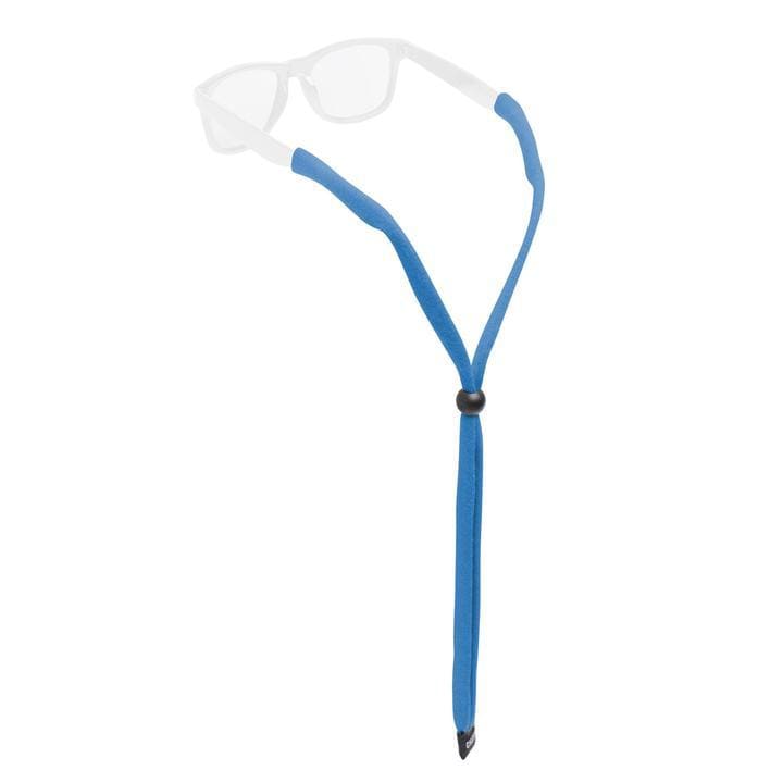 Load image into Gallery viewer, A black Chums Original Cotton Eyewear Retainer, designed to be worn over the ears to secure eyewear.
