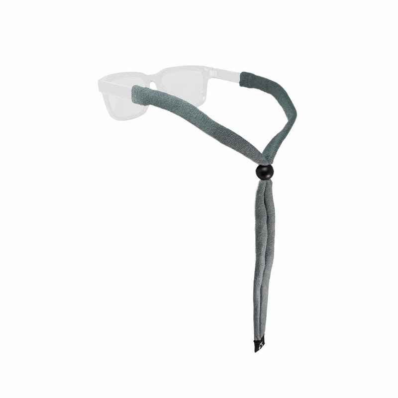 Load image into Gallery viewer, Sunglasses with a gray strap on a white background
