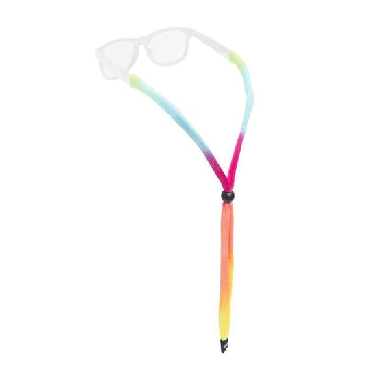 A black Chums Original Cotton Eyewear Retainer, designed to be worn over the ears to secure eyewear.