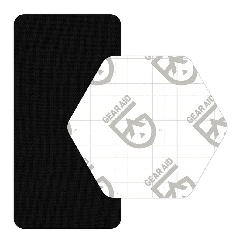 Load image into Gallery viewer, Black patch with a white hexagonal patch featuring 'Gear Aid' branding on a white background
