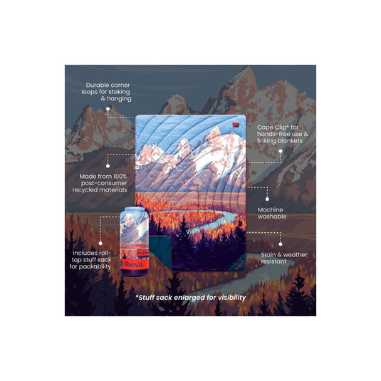Rumpl Original Puffy Blanket- Grand Teton National Park