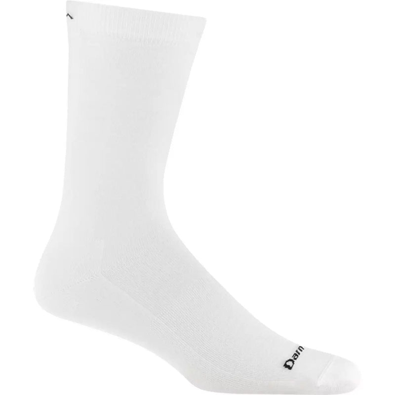 Load image into Gallery viewer, White sock with a brand logo on a white background
