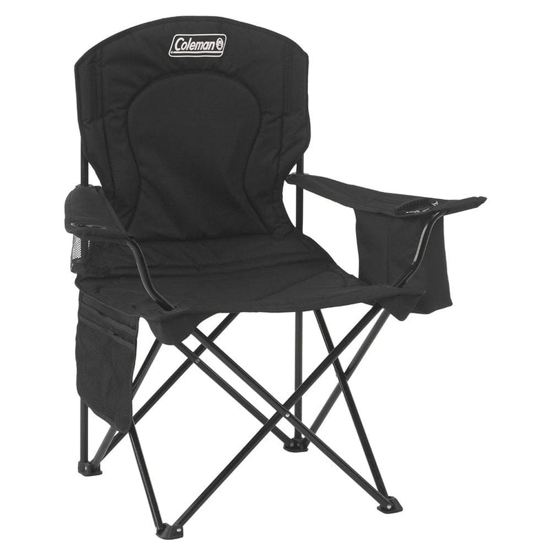 Load image into Gallery viewer, Black Coleman camping chair on a white background
