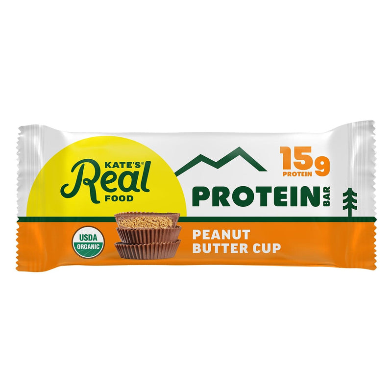 Load image into Gallery viewer, Protein bar packaging with 'Kate's Real Food' branding on a white background
