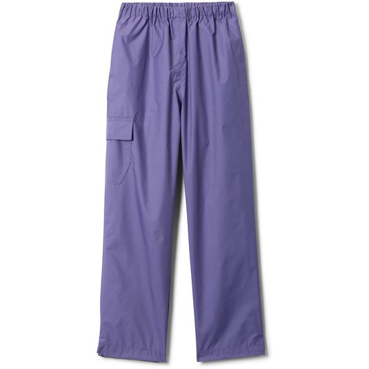 Purple pants with cargo pockets on a white background