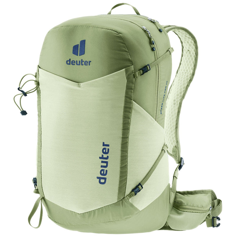 Load image into Gallery viewer, Green backpack with Deuter logo on a white background
