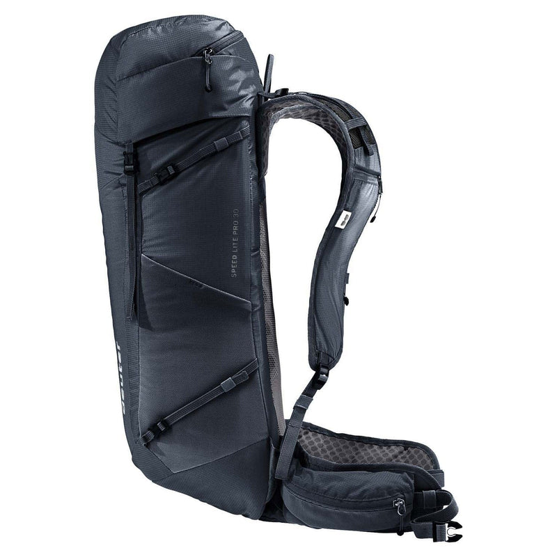 Load image into Gallery viewer, Black hiking backpack on a white background
