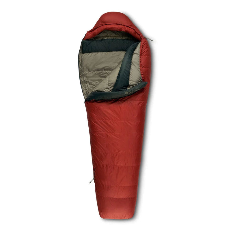 Load image into Gallery viewer, Red and gray sleeping bag on a white background
