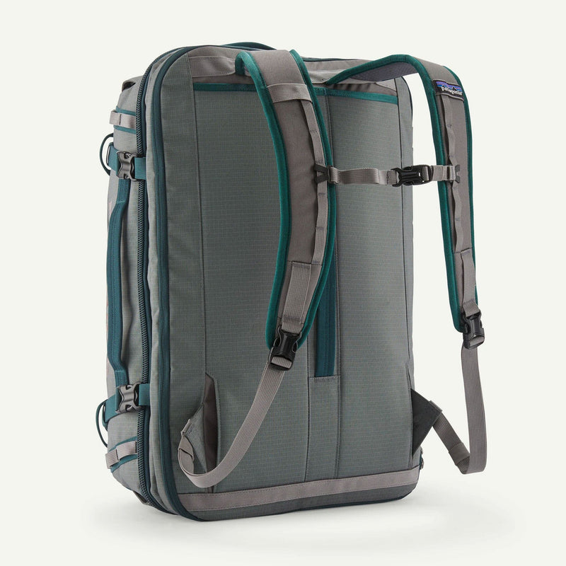 Load image into Gallery viewer, Gray and green backpack on a white background
