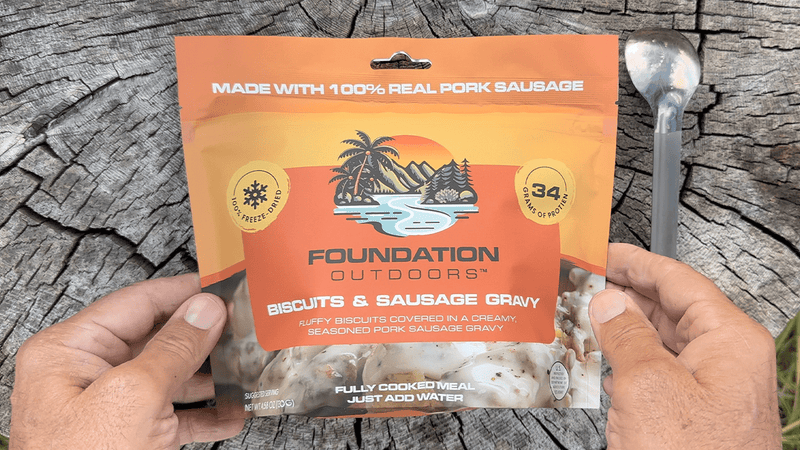Load image into Gallery viewer, FOUNDATION Outdoors Biscuits &amp; Gravy Meal
