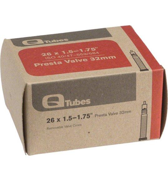 Load image into Gallery viewer, Q-Tubes 26 x 1.5-1.75" 32mm Presta Valve Tube"
