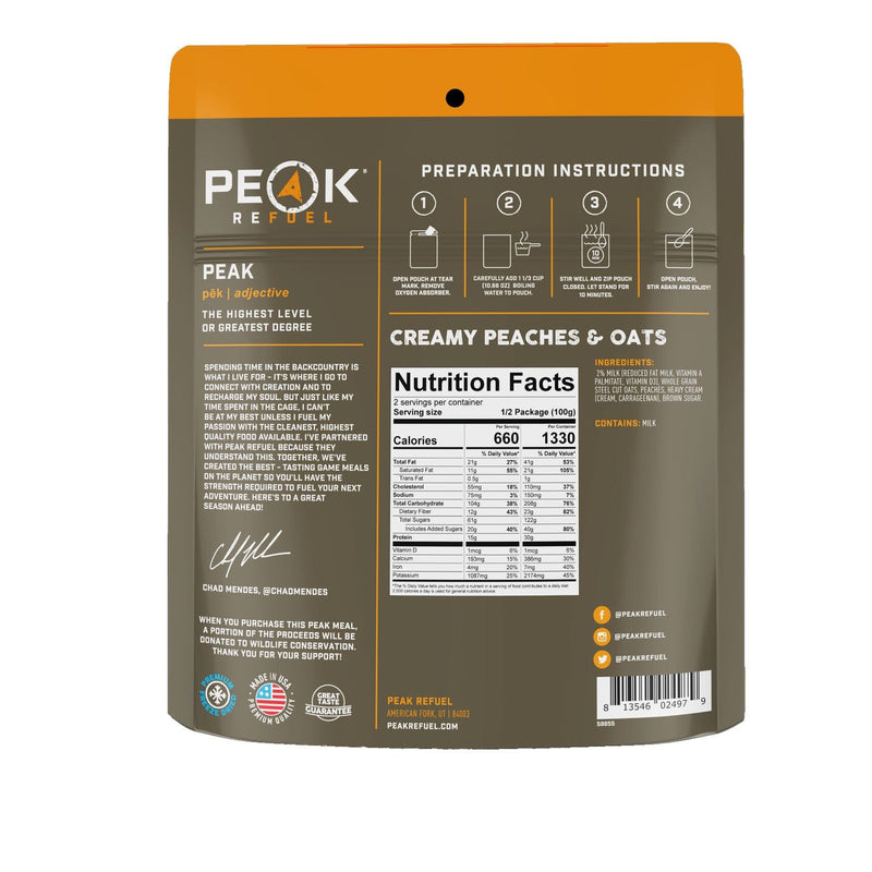 Load image into Gallery viewer, Peak Refuel Creamy Peaches and Oats
