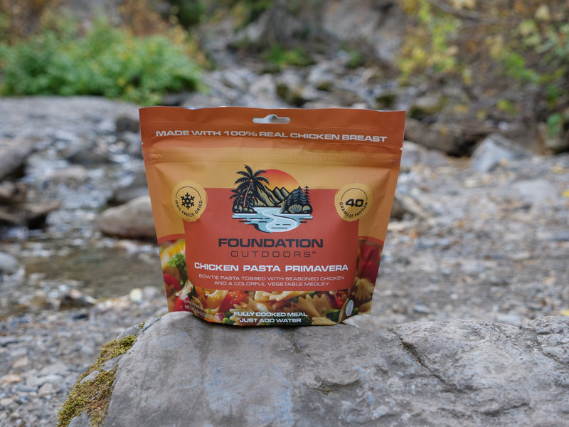 Load image into Gallery viewer, FOUNDATION Outdoors Chicken Pasta Primavera Meal
