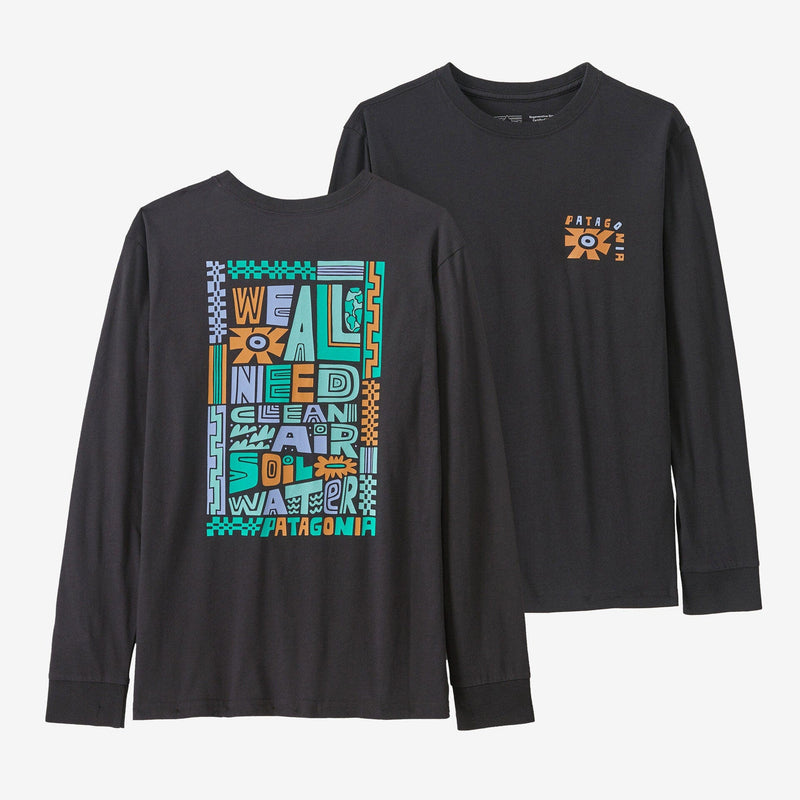 Load image into Gallery viewer, Patagonia Kid's Long Sleeve Regenerative Organic Certified Cotton Graphic T-Shirt
