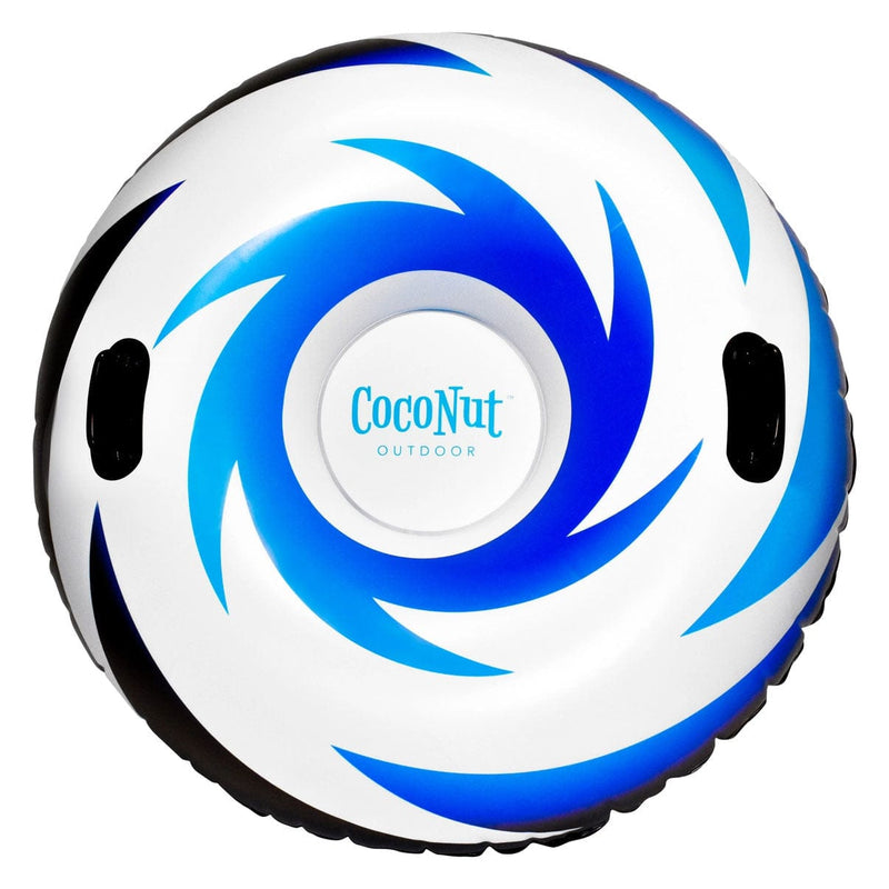 Load image into Gallery viewer, Inflatable tube with blue and white design on a white background, featuring the brand 'Coconut Outdoor'.
