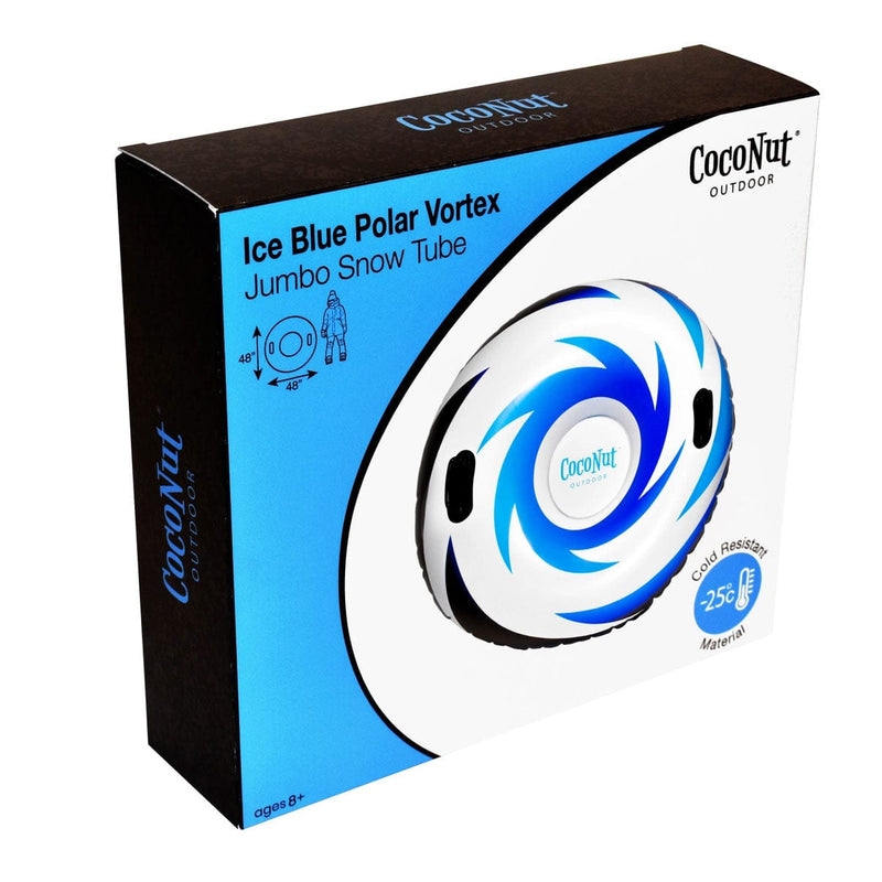 Load image into Gallery viewer, Coconut Outdoor Ice Blue Polar Vortex Jumbo Snow Tube packaging on a white background
