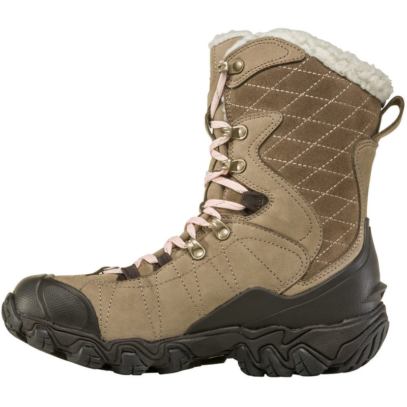 Load image into Gallery viewer, Tan winter boot with white fur lining on a white background
