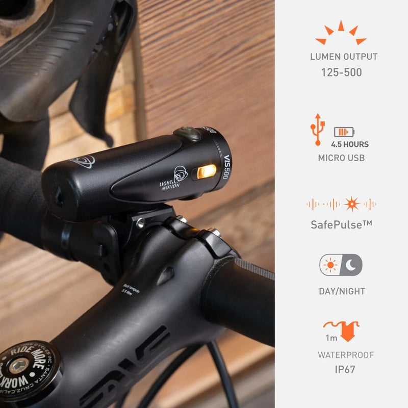 Load image into Gallery viewer, Light &amp; Motion VIS 500 Onyx Cyling Light
