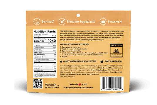 FOUNDATION Outdoors Rise & Shine Breakfast Meal