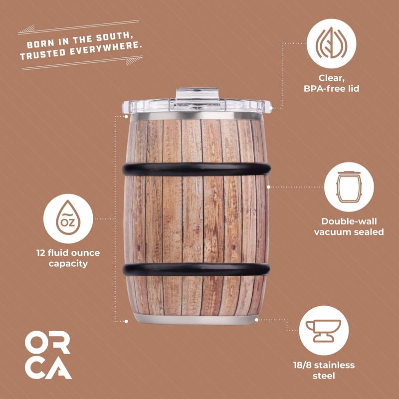 Load image into Gallery viewer, ORCA Barrel 12oz White Oak Wood Grain
