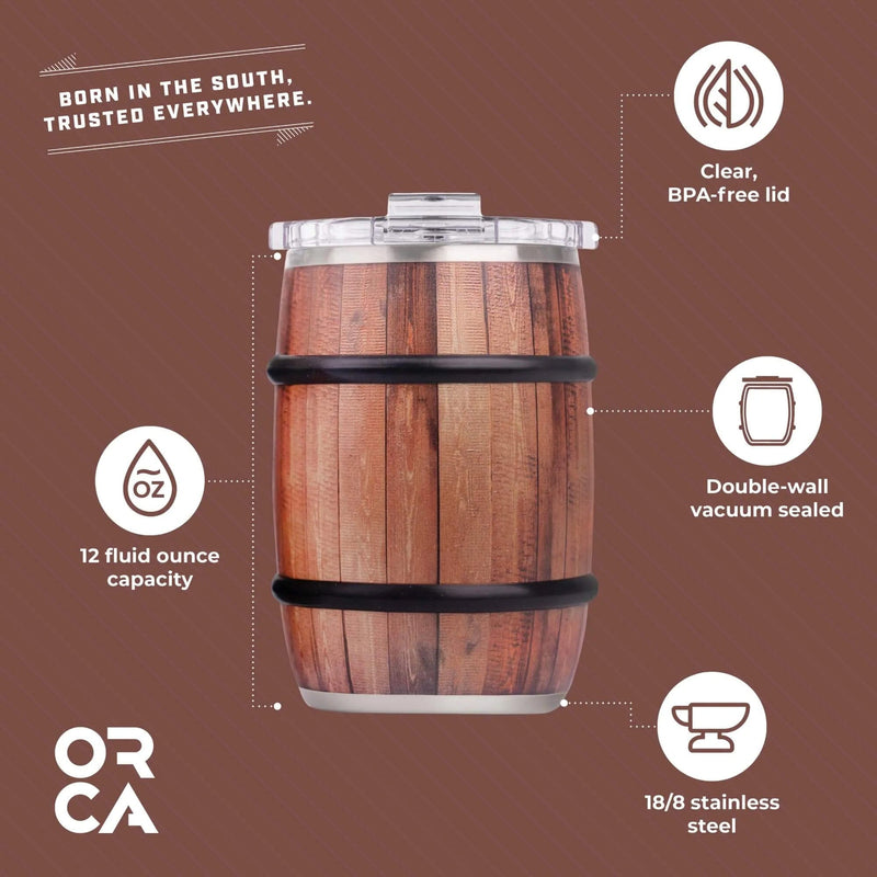 Load image into Gallery viewer, ORCA Barrel 12oz Oak Wood Grain

