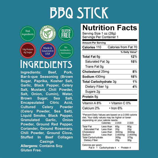Righteous Felon Barbecue - Beef & Pork Stick