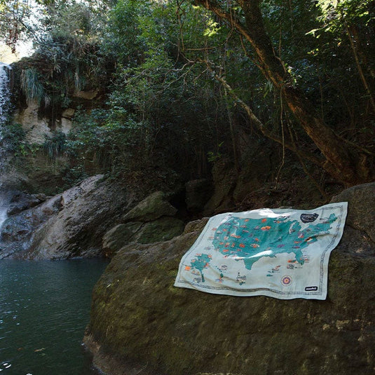 Nomadix Blanket Towel: National Parks and Monuments Map