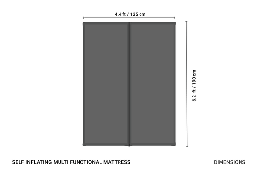 Crua Outdoors Self Inflating Multi Functional Mattress | 1-2 Person