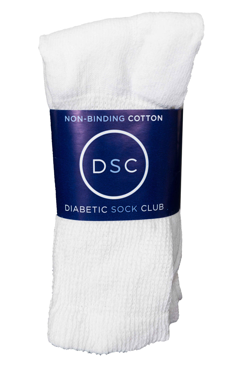 Load image into Gallery viewer, Diabetic Sock Club Women's Cotton Diabetic Crew Socks (6 Pair)
