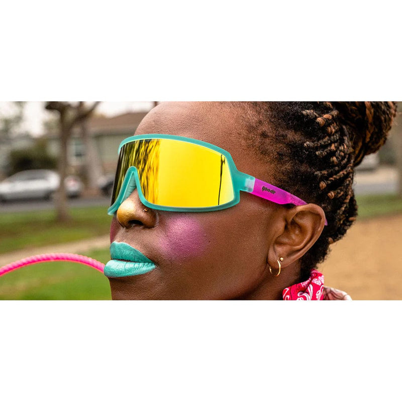 Load image into Gallery viewer, goodr Wrap G Sunglasses - Save A Bull, Ride A Rodeo Clown
