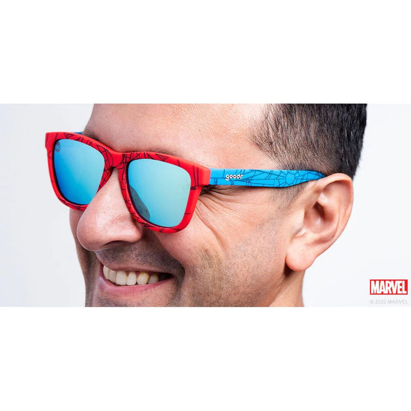 Load image into Gallery viewer, goodr OG Marvel Comics Sunglasses - Spidey Suit Sold Separately
