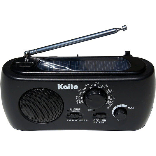 Kaito KA332W Portable Hand Crank Solar AM/FM NOAA Weather Radio