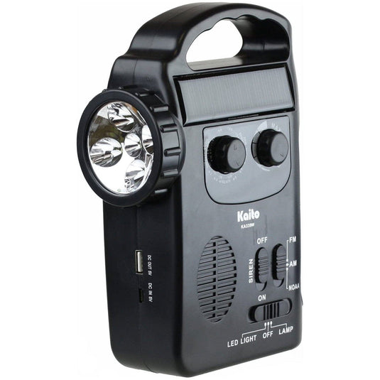 Kaito KA339W Multi-Functional 4-Way Powered LED Camping Lantern & Weather Radio