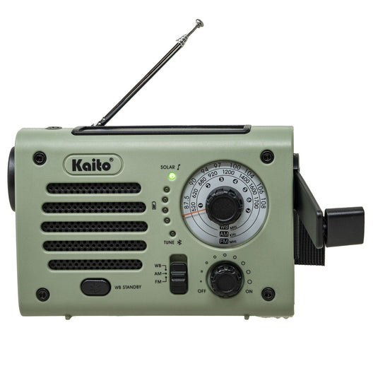 Kaito KA380 Solar Crank AM/FM Emergency Weather Radio