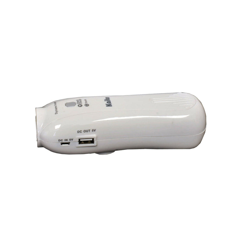 Load image into Gallery viewer, White car charger with USB ports on a white background
