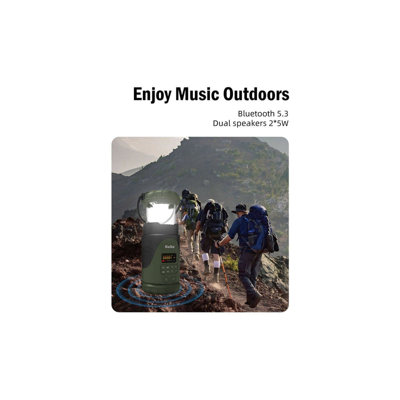Load image into Gallery viewer, Kaito KL101 Emergency Camping Lantern &amp; Flashlight with AM/FM/NOAA Weather Radio
