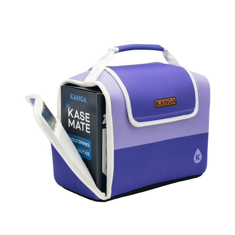 Load image into Gallery viewer, Purple cooler bag with Kanga branding on a white background
