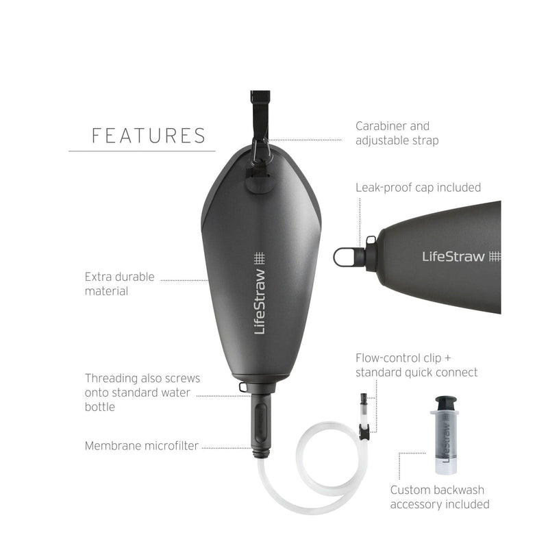 Load image into Gallery viewer, LifeStraw Peak Series Compact Gravity Water Filter System; 3L
