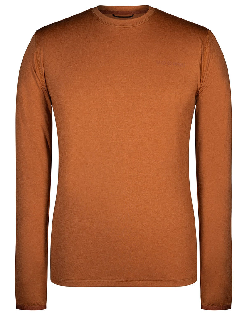 Load image into Gallery viewer, Brown long-sleeve shirt on a white background
