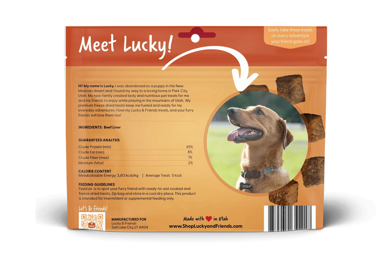 Load image into Gallery viewer, Lucky &amp; Friends Beef Liver Dog Treats
