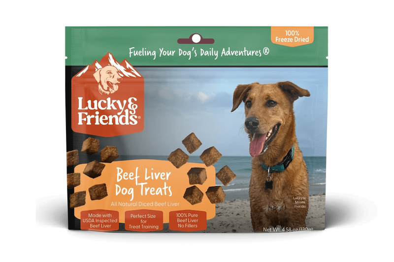 Load image into Gallery viewer, Lucky &amp; Friends Beef Liver Dog Treats
