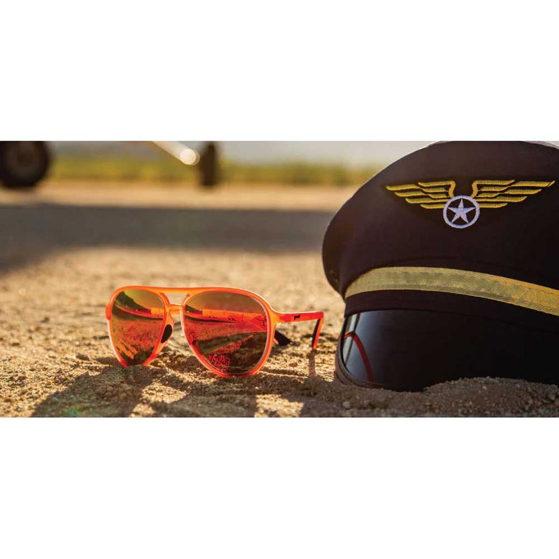 Load image into Gallery viewer, goodr Mach G Sunglasses - Captain Blunt's Red-Eye
