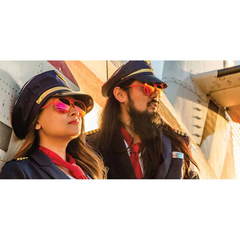 Load image into Gallery viewer, goodr Mach G Sunglasses - Captain Blunt's Red-Eye
