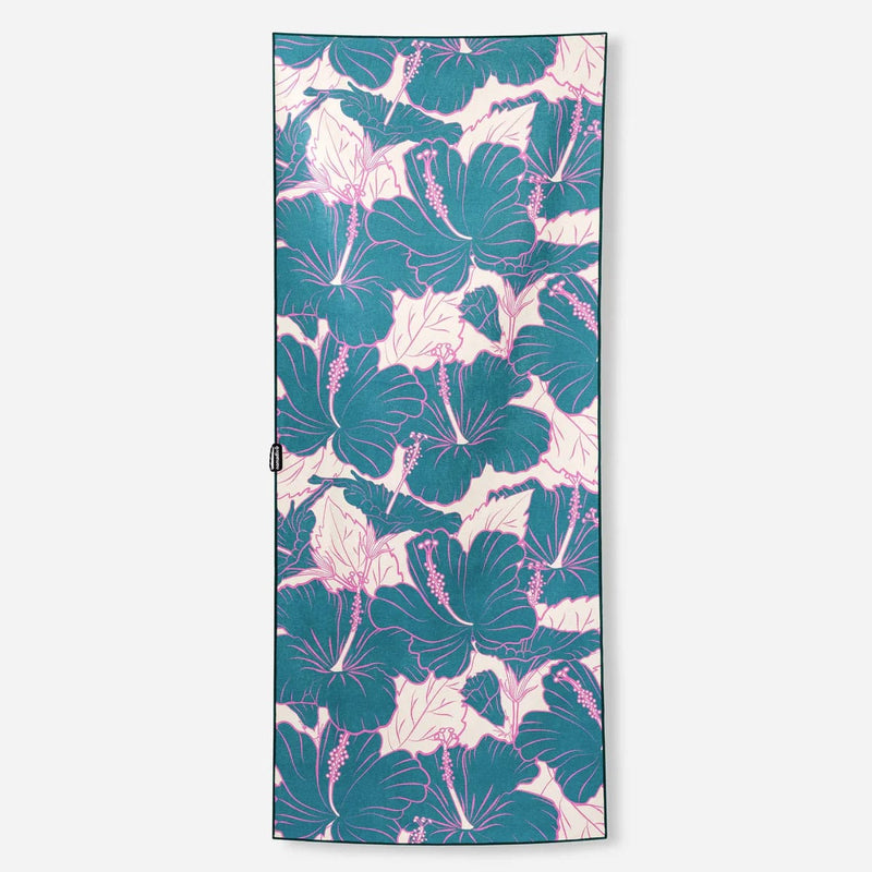 Load image into Gallery viewer, Nomadix Original Towel Hibiscus Teal Ocean
