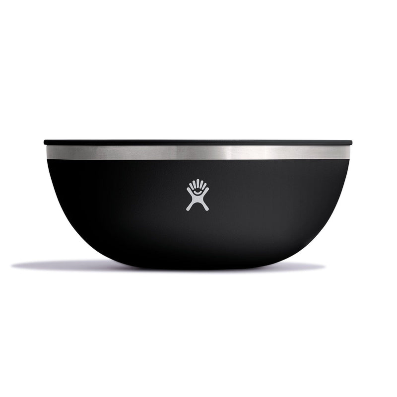 Load image into Gallery viewer, Black bowl with a silver rim on a white background

